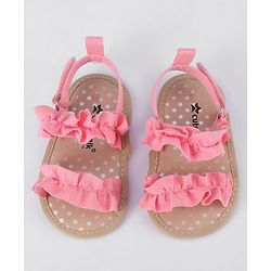 Cute Walk by Babyhug Velcro Closure Booties - Pink