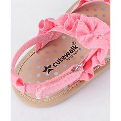 Cute Walk by Babyhug Velcro Closure Booties - Pink