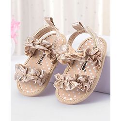 Cute Walk by Babyhug Velcro Closure Booties - Brown