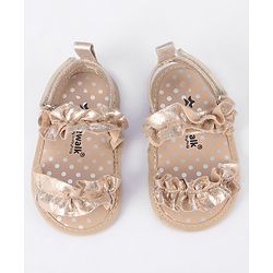 Cute Walk by Babyhug Velcro Closure Booties - Brown
