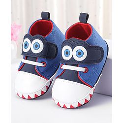 Cute Walk by Babyhug Velcro Closure Booties - Blue