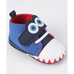 Cute Walk by Babyhug Velcro Closure Booties - Blue