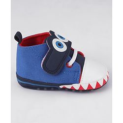 Cute Walk by Babyhug Velcro Closure Booties - Blue