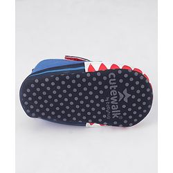 Cute Walk by Babyhug Velcro Closure Booties - Blue