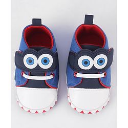 Cute Walk by Babyhug Velcro Closure Booties - Blue
