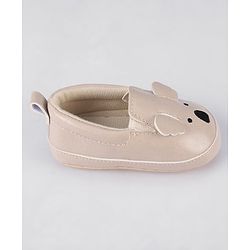 Cute Walk by Babyhug Slip On Booties - Cream