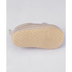 Cute Walk by Babyhug Slip On Booties - Cream