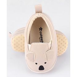 Cute Walk by Babyhug Slip On Booties - Cream