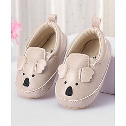 Cute Walk by Babyhug Slip On Booties - Cream