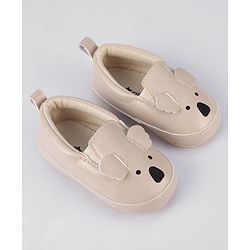 Cute Walk by Babyhug Slip On Booties - Cream