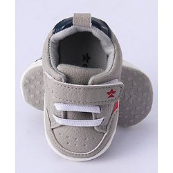Cute Walk by Babyhug Velcro Closure Booties - Grey