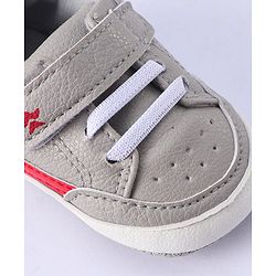 Cute Walk by Babyhug Velcro Closure Booties - Grey