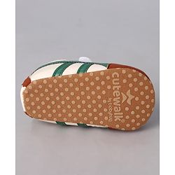 Cute Walk by Babyhug Velcro Closure Booties - Red