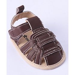 Cute Walk by Babyhug Velcro Closure Booties - Brown
