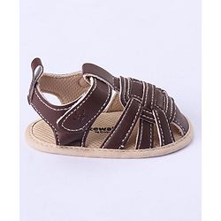 Cute Walk by Babyhug Velcro Closure Booties - Brown