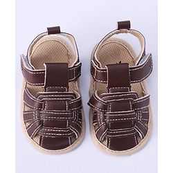 Cute Walk by Babyhug Velcro Closure Booties - Brown