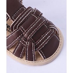 Cute Walk by Babyhug Velcro Closure Booties - Brown