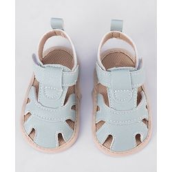 Cute Walk by Babyhug Velcro Closure Booties - Blue