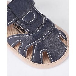 Cute Walk by Babyhug Velcro Closure Booties - Navy Blue