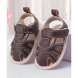 Cute Walk by Babyhug Velcro Closure Booties - Brown
