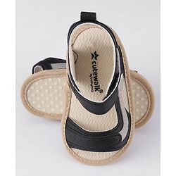 Cute Walk by Babyhug Velcro Closure Booties - Black