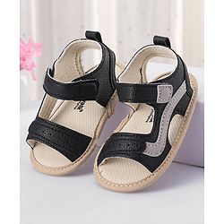 Cute Walk by Babyhug Velcro Closure Booties - Black