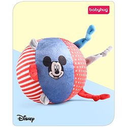 Babyhug Disney Mickey Soft Ball With Loops -  Circumference- 44 cm