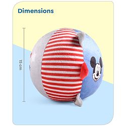 Babyhug Disney Mickey Soft Ball With Loops -  Circumference- 44 cm
