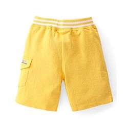 Babyhug Marvel Single Jersey Knit Sleeveless T-Shirt & Shorts With Spiderman Graphics - Red & Yellow