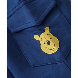 Babyhug Disney 100% Cotton Single Jersey Half Sleeve T-Shirt & Shorts With Winnie The Pooh Graphics - Yellow & Blue