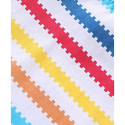 Babyhug Cotton Knit Half Sleeves Printed Short Night Suit   - Multicolor