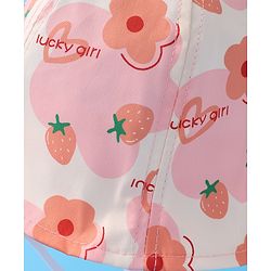 Babyhug Bucket Hat Floral Print -Pink