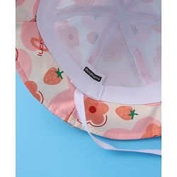 Babyhug Bucket Hat Floral Print -Pink