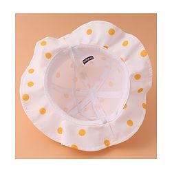 Babyhug Bucket Hat Polka Dots Print -  Yellow