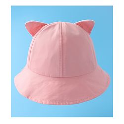 Babyhug Bucket Hat with Sunglasses Applique -Pink