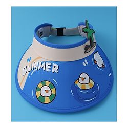 Babyhug Visor Cap with Duck Print  - Blue