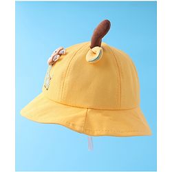 Babyhug Bucket Hat Giraffe Print - Yellow