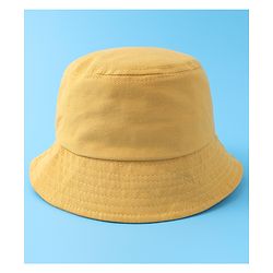 Babyhug Bucket Hat With Dino Applique -Yellow