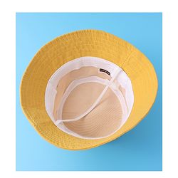 Babyhug Bucket Hat With Dino Applique -Yellow