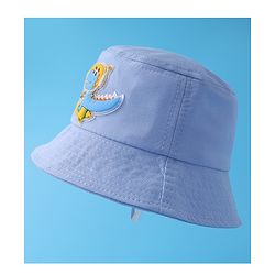 Babyhug Bucket Hat With Dino Applique -Blue