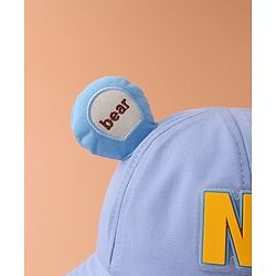 Babyhug Bucket Hat With Text Applique -Blue