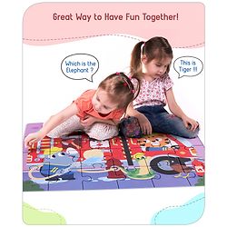Babyhug Premium 24 Big Pcs  Animal Them Jumbo Jigsaw Floor Puzzle| Montessori Pre-School Educational and Learning Toy For 3-6 Years Kids| BIS Certified