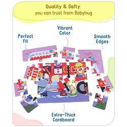 Babyhug Premium 24 Big Pcs  Animal Them Jumbo Jigsaw Floor Puzzle| Montessori Pre-School Educational and Learning Toy For 3-6 Years Kids| BIS Certified