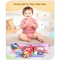 Babyhug Premium 24 Big Pcs  Animal Them Jumbo Jigsaw Floor Puzzle| Montessori Pre-School Educational and Learning Toy For 3-6 Years Kids| BIS Certified