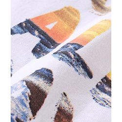 Babyhug 100% Cotton Knit Half Sleeves T-Shirt with Text print - White