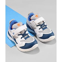 Cute Walk by Babyhug Sneakers  with Velcro Closure - White