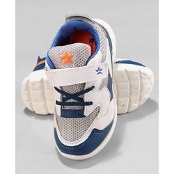 Cute Walk by Babyhug Sneakers  with Velcro Closure - White