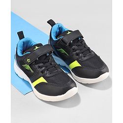 Cute Walk by Babyhug Sneakers with Velcro Closure - Black & Blue
