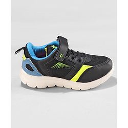 Cute Walk by Babyhug Sneakers with Velcro Closure - Black & Blue