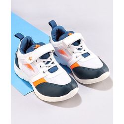 Cute Walk by Babyhug Sneakers with Velcro Closure - Black & Blue